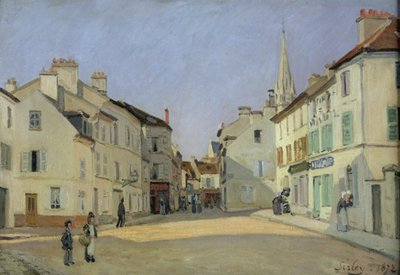 Rue de la Chaussee in Argenteuil, 1872 door Alfred Sisley